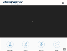 Tablet Screenshot of chempartner.com